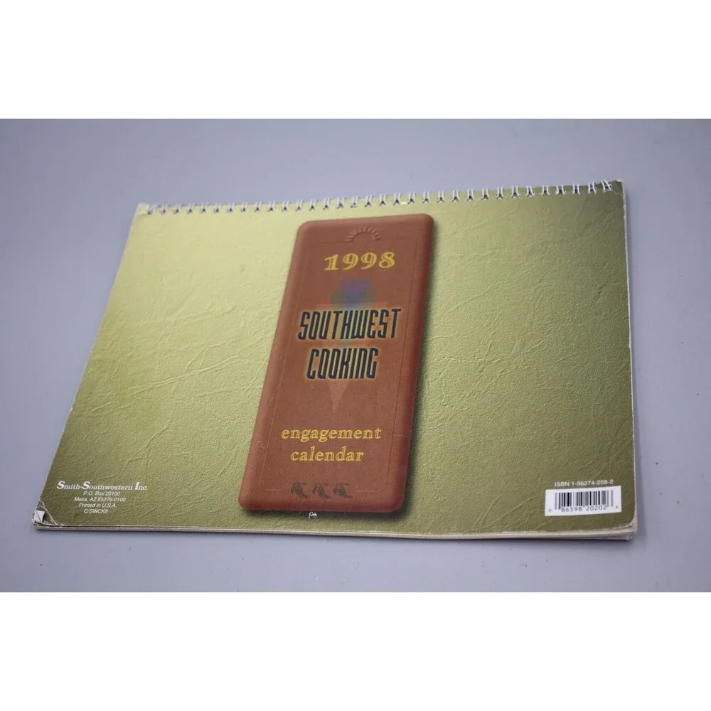 Southwest Cooking Engagement Calendar Stuffed Shell Chile Rellenos Kabobs 1998